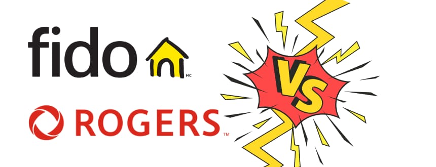 Fido vs Rogers logos